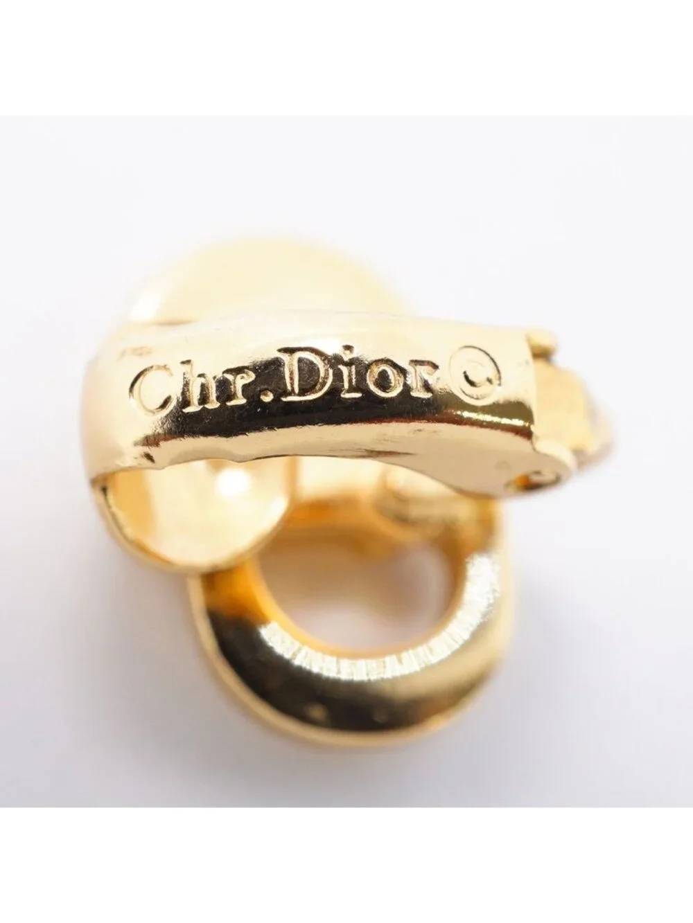 Dior Earrings CD Logo Gold Plated